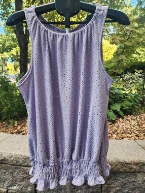 Floral & Ivy Sleeveless Top sz L
